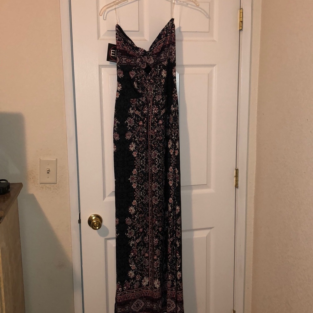 Floral print maxi dress